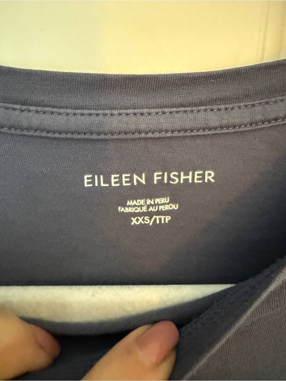 Eileen Fisher Long-Sleeve Tee in Slate Blue